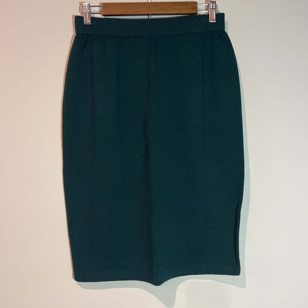 St. John Emerald Green Embellished Skirt Set - image 5